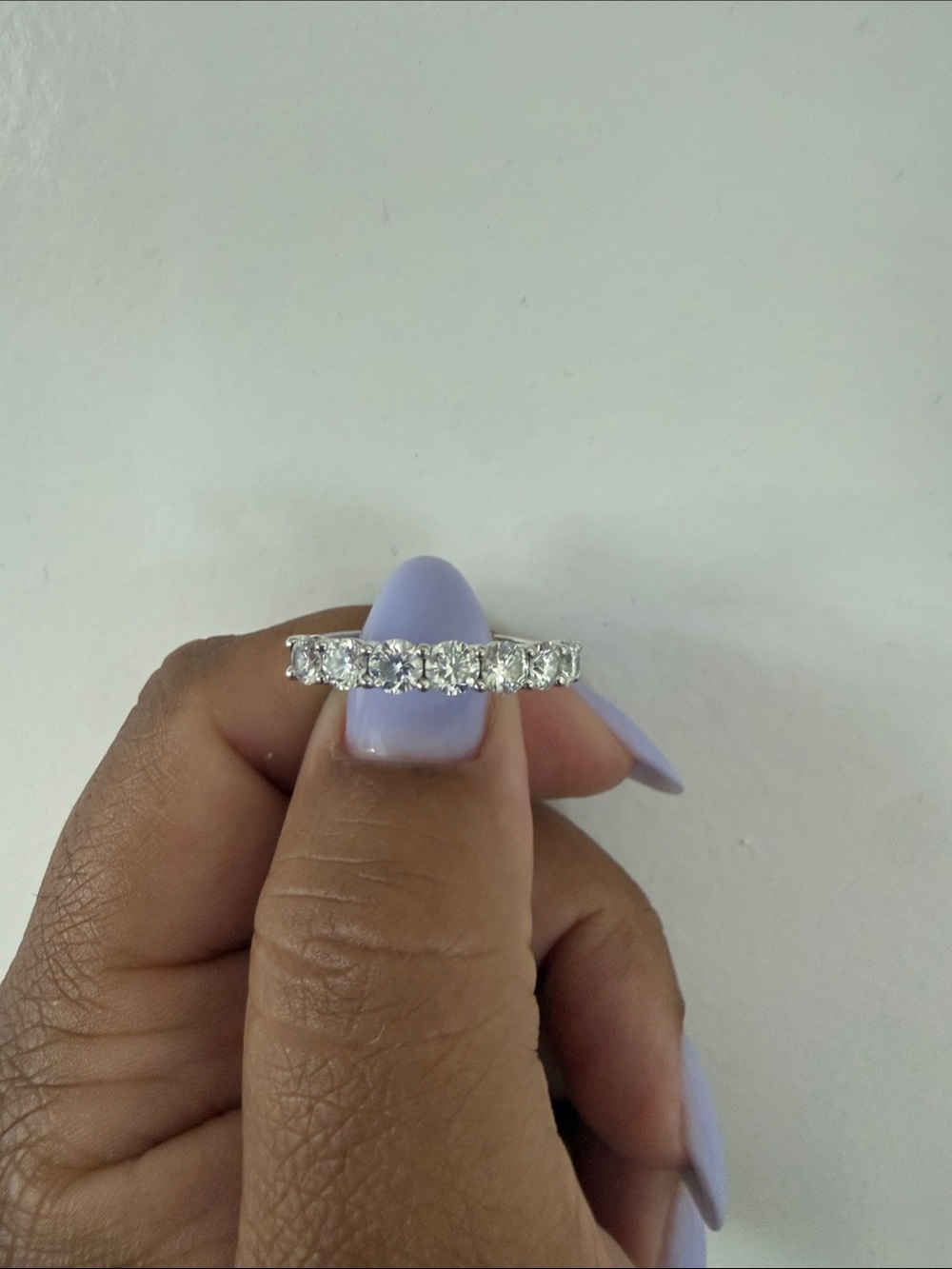 7 stone diamond band (lab diamonds)